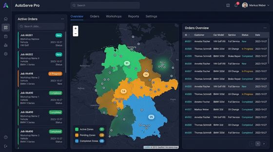 Projektbild: CARTOP — Auftragsmanagement für Werkstätten
